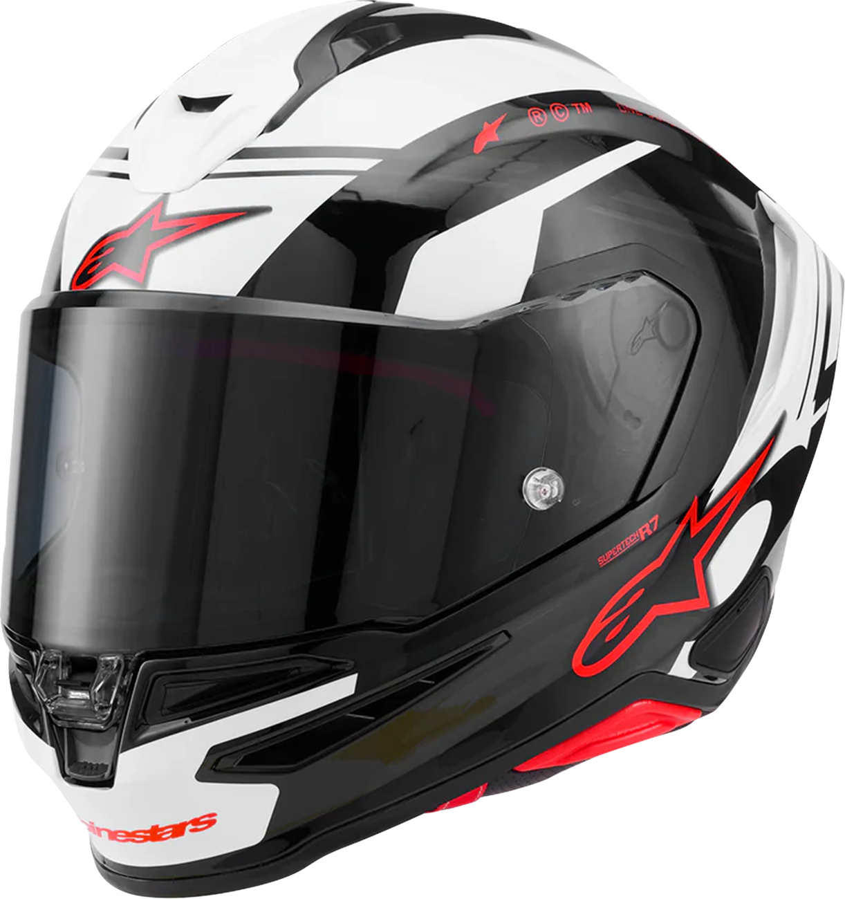 Alpinestars - Supertech R7 Helmet - 22.06 - A-Core - Gloss Black/White/Red