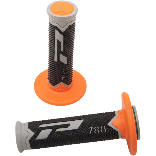 Pro Grip - Cross Triple Density 788 Grips - Gray/Orange/Black