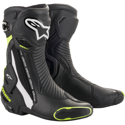 Alpinestars - SMX Plus Boots - Black/White/Yellow Fluorescent