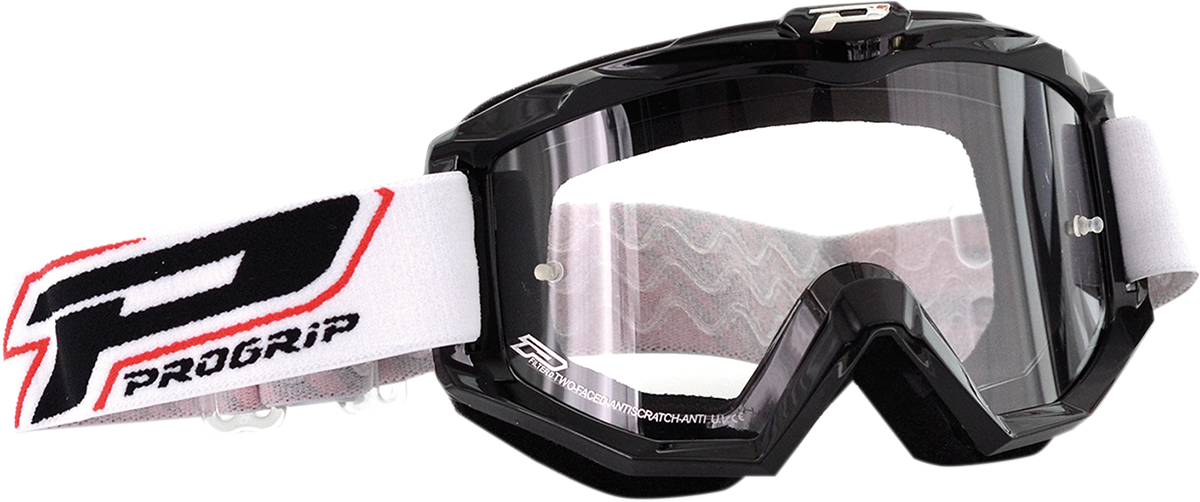 Pro Grip - 3201 Raceline Goggle - Black - Clear