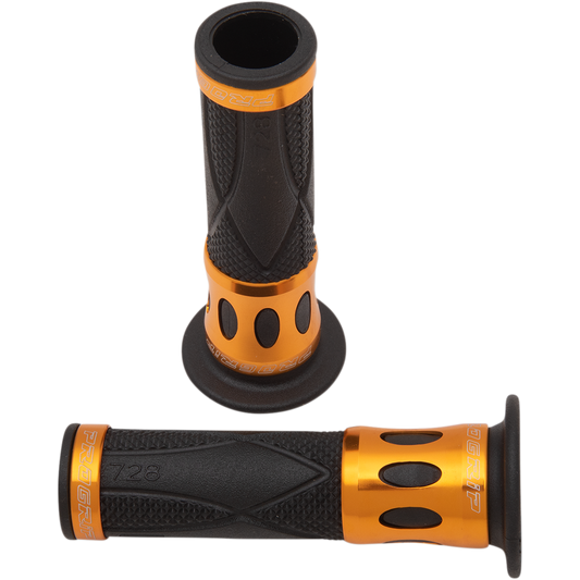 Pro Grip - 728 Superbike Grips - Open Ends - Gold