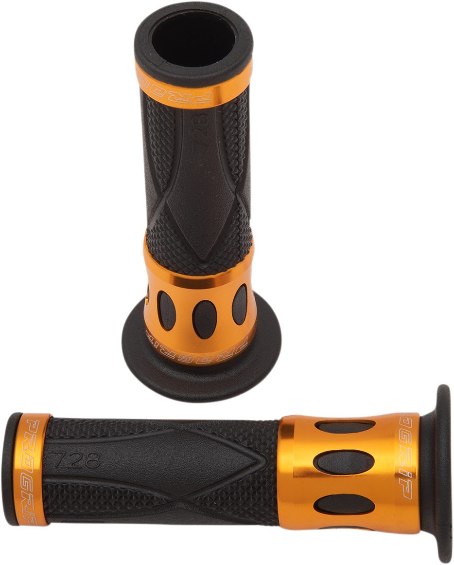Pro Grip - 728 Superbike Grips - Open Ends - Gold