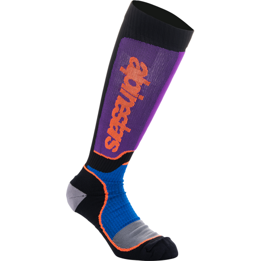 Alpinestars - MX Plus Socks - Black/Purple/Blue/Orange