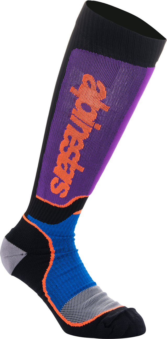 Alpinestars - MX Plus Socks - Black/Purple/Blue/Orange