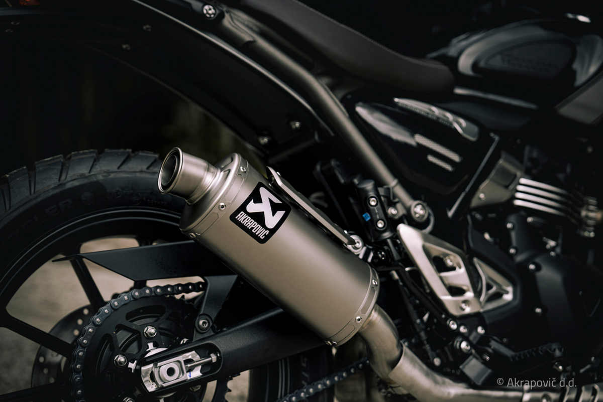 Akrapovic - S-T4SO1-HDT - Slip-On Line Muffler - Titanium - Speed/Scrambler 400
