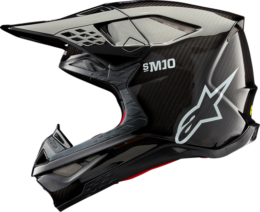 Alpinestars - Supertech M10 Helmet - Solid - MIPS® - Gloss Black Carbon