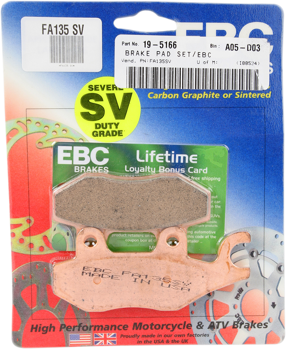 EBC - FA135SV - SV Severe Duty Brake Pads