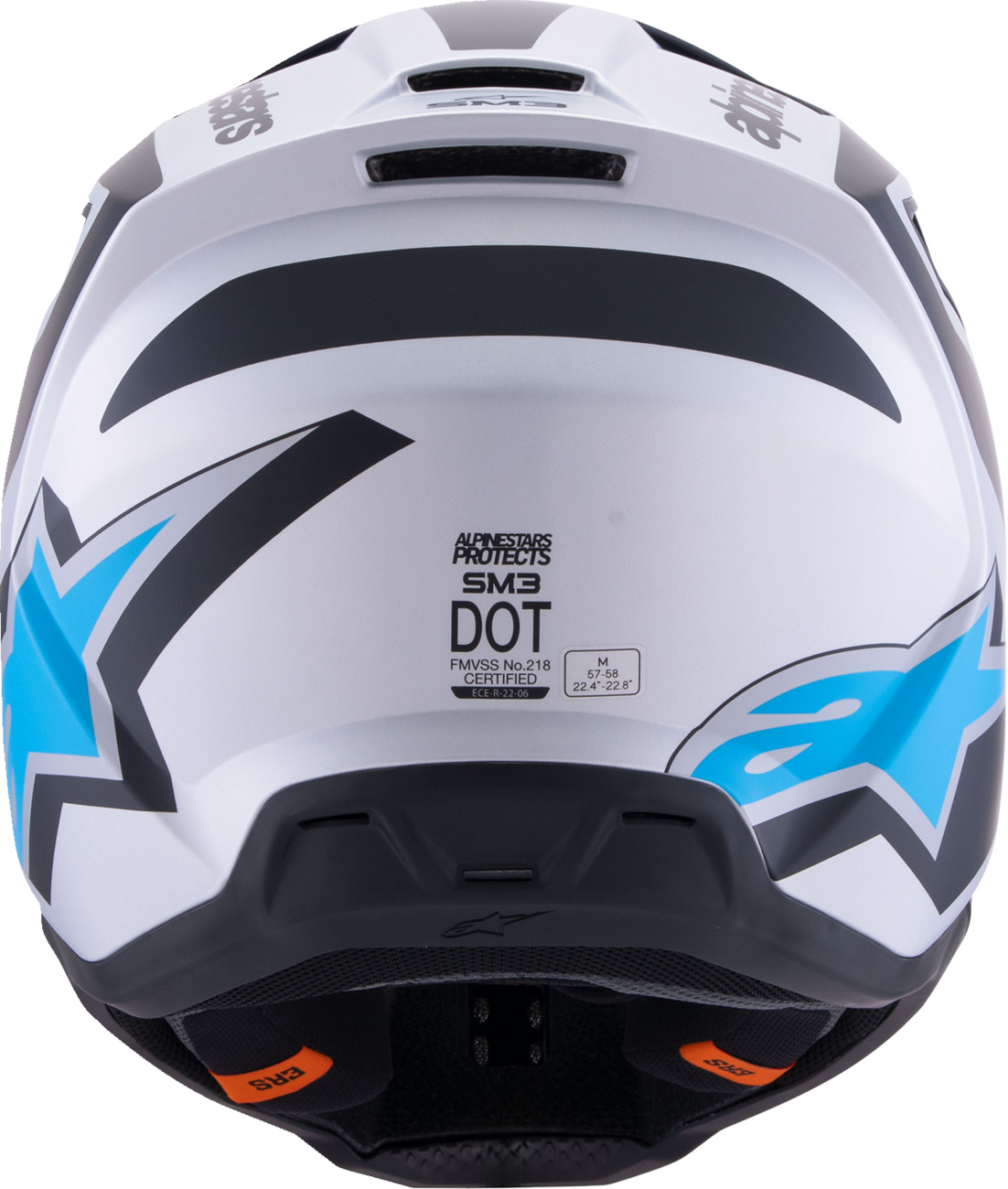 Alpinestars - SM3 Helmet - Heat - Matte Silver/Blue/Black