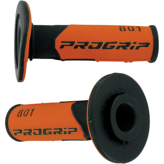 Pro Grip - 801 Hybrid Duo-Density Cross Grips - Black/Orange