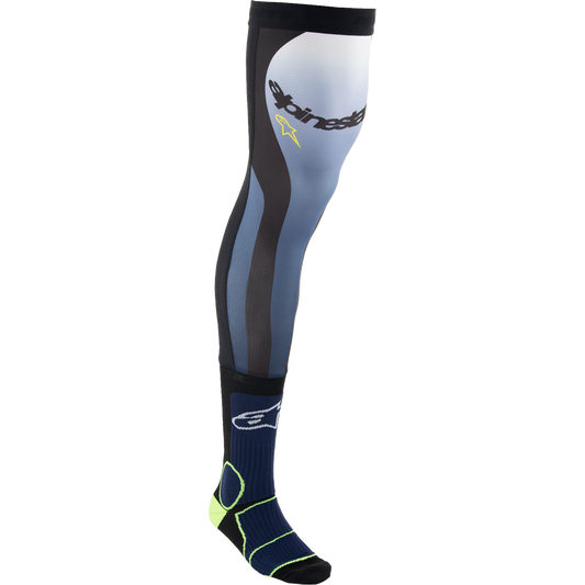 Alpinestars - Knee Brace Socks - Navy/Black/Yellow