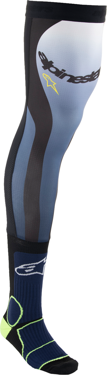 Alpinestars - Knee Brace Socks - Navy/Black/Yellow
