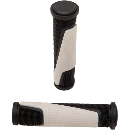 Pro Grip - 807 Double Density Open End Grips - White/Black
