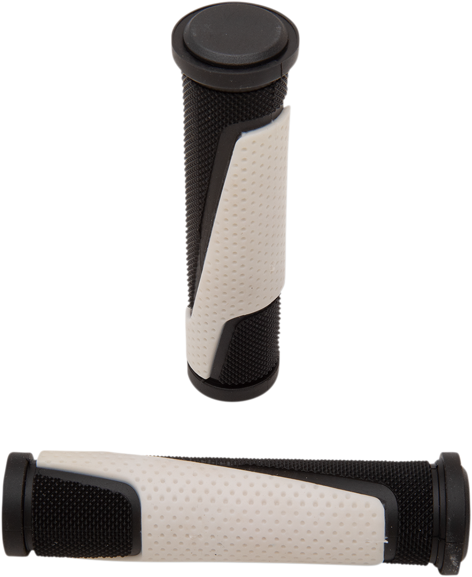 Pro Grip - 807 Double Density Open End Grips - White/Black