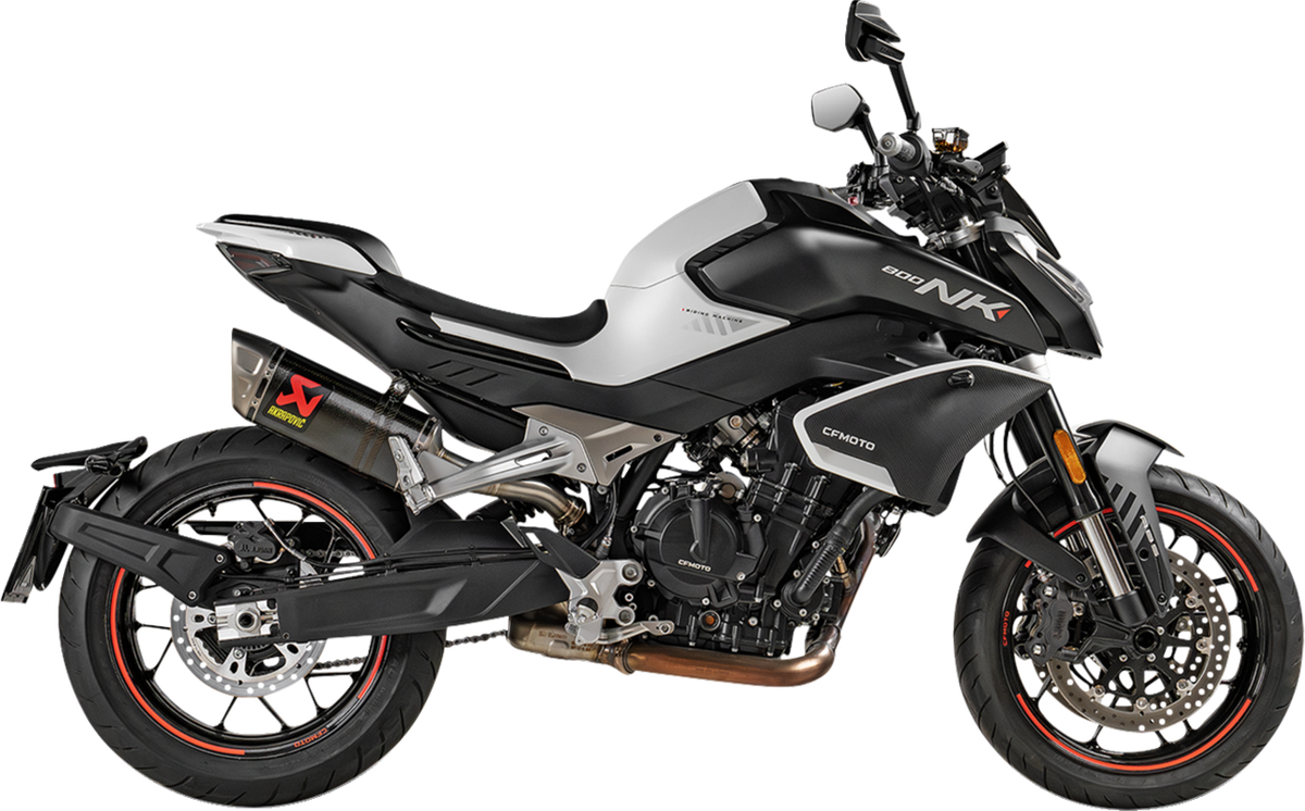 Akrapovic - S-CF8SO1-HAPLC - Slip-On Line Muffler - Carbon Fiber - CF Moto 800NK