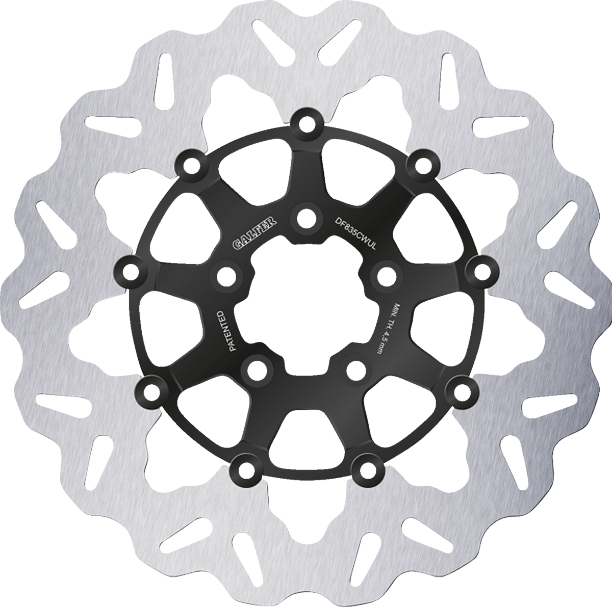 Galfer - DF835CWUL - DISC W FLOATING BLACK BRIGHT 300X5MM