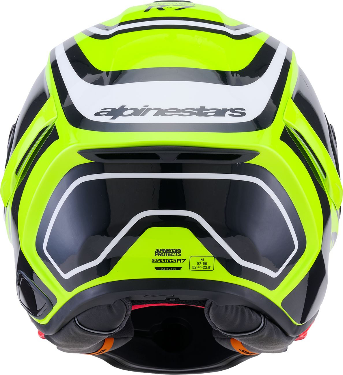 Alpinestars - Supertech R7 Helmet - Zeal - 22.06 - Gloss Yellow Fluo/Black/White