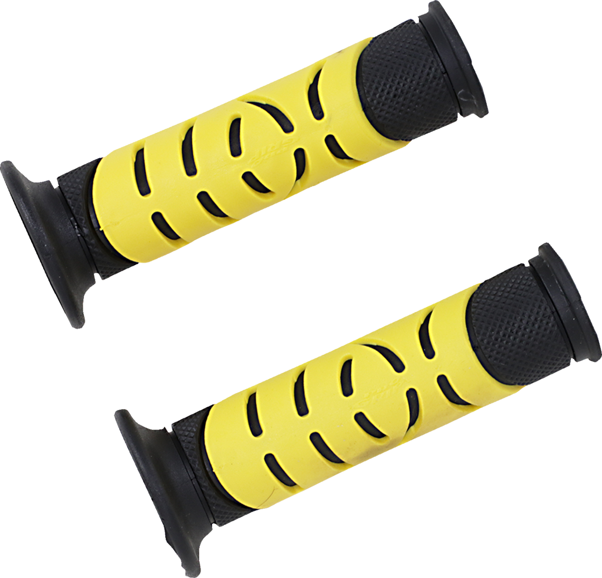 Pro Grip - 719 Dual Density Sportbike Grips - Open Ends - Black/Yellow