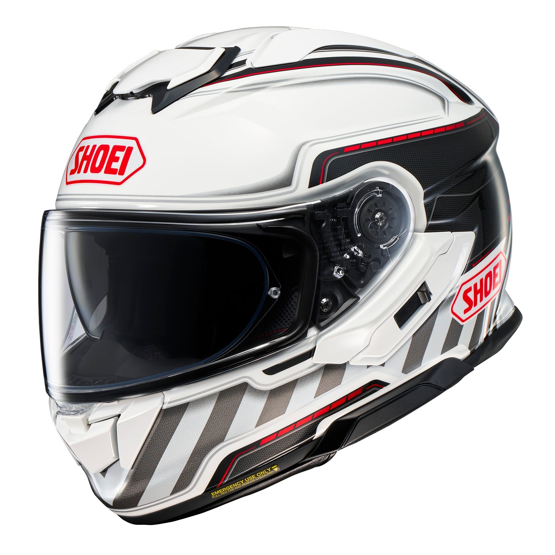 shoei full face helmet white GT-Air 3 Discipline / Black / Red / XS SPORT_VALUE: Backpacking EVO Helmet A premium Сentrifugal casting machine. This Color:Track Matte Grey