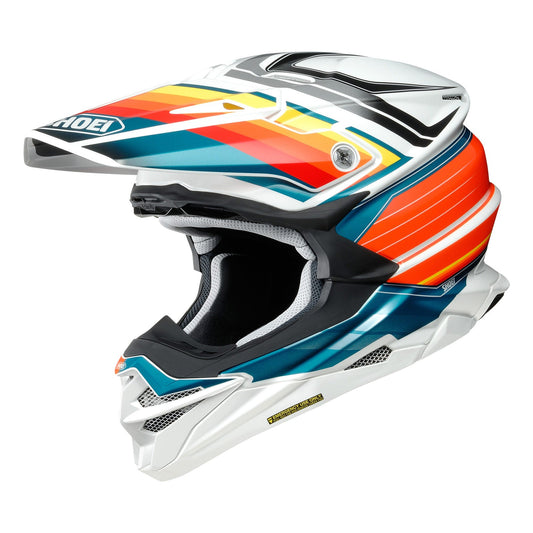 SHOEI - VFX-EVO Pinnacle - WHITE/BLUE/ORANGE (TC8)