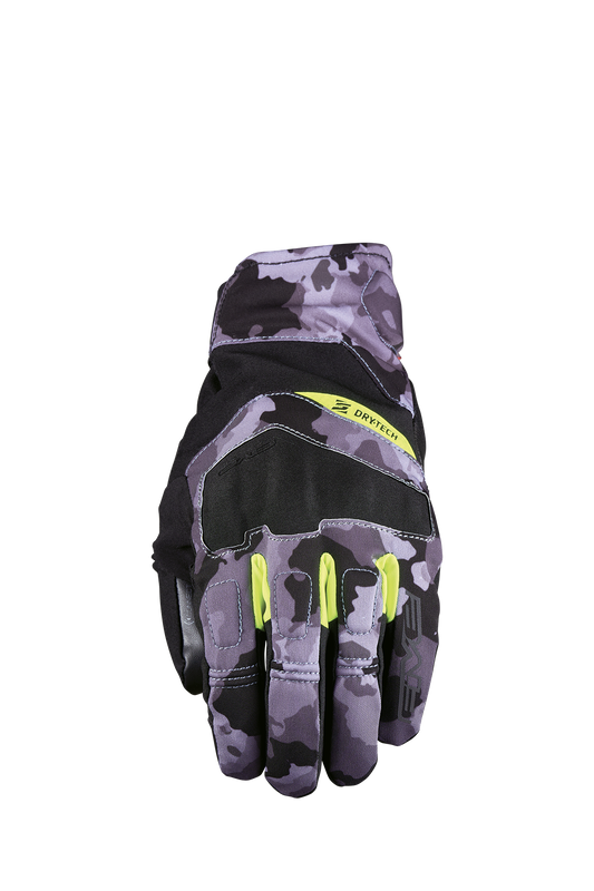 FIVE GLOVES - BOXER EVO WP - CAMO GREY/FLUO YELLOW