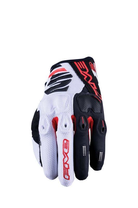 FIVE GLOVES - E2 - WHITE/BLACK/RED