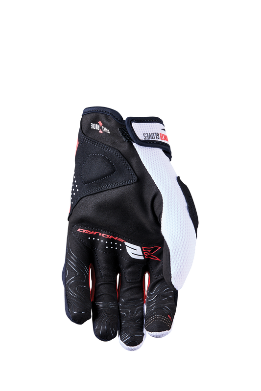 FIVE GLOVES - E2 - WHITE/BLACK/RED