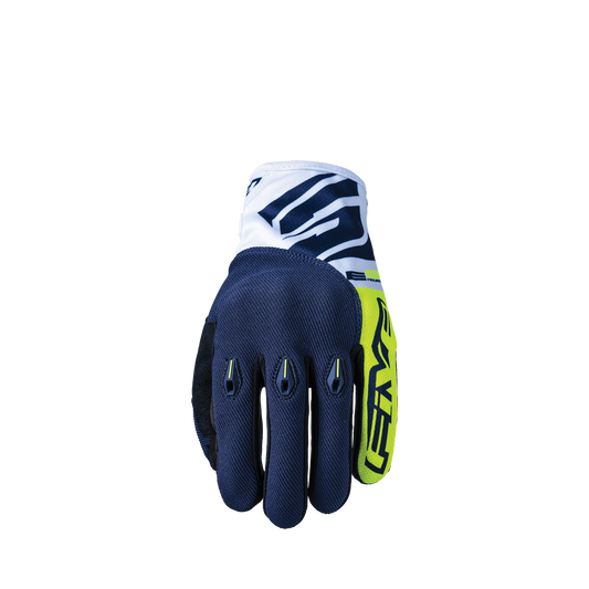 FIVE GLOVES - E3 EVO - FLUO YELLOW/BLUE
