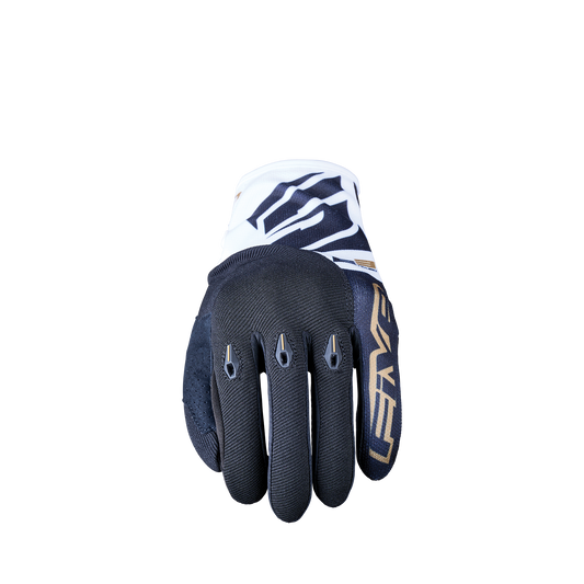 FIVE GLOVES - E3 EVO - WHITE/BLACK GOLD
