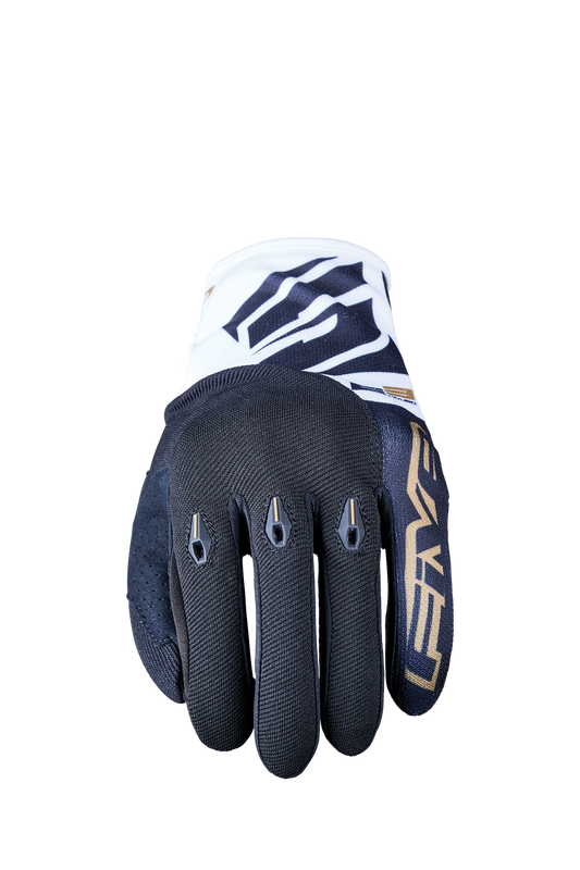 FIVE GLOVES - E3 EVO - WHITE/BLACK GOLD