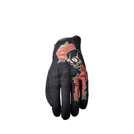 FIVE GLOVES - FLOW WOMAN - SKULL AND ROSES
