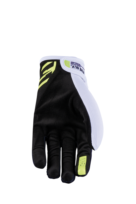FIVE GLOVES - MXF4 - CORE White/Navy/Fluo Yellow