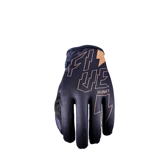 FIVE GLOVES - MXF4 - THUNDERBOLT BLACK/GOLD