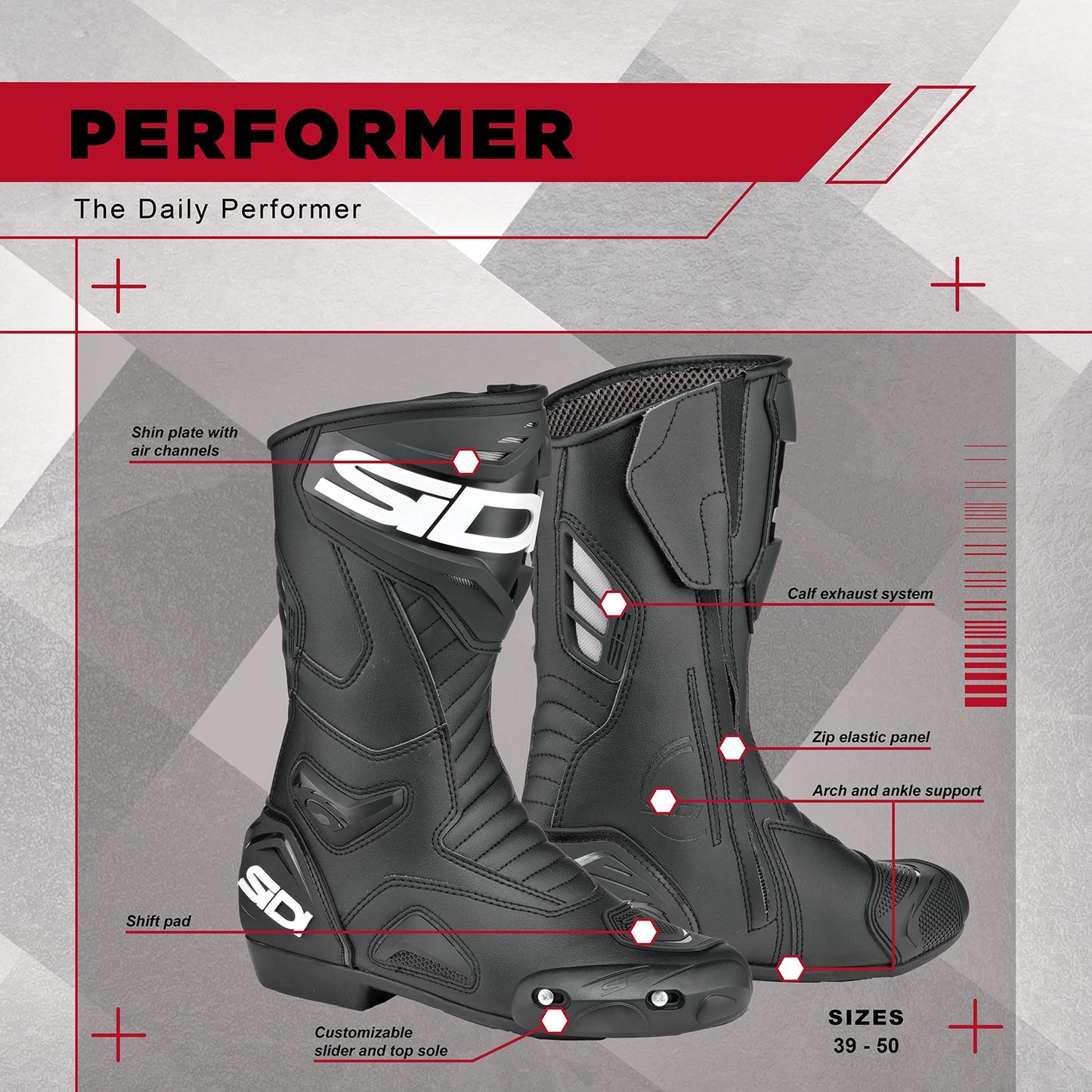Sidi - Performer Boot - BLACK