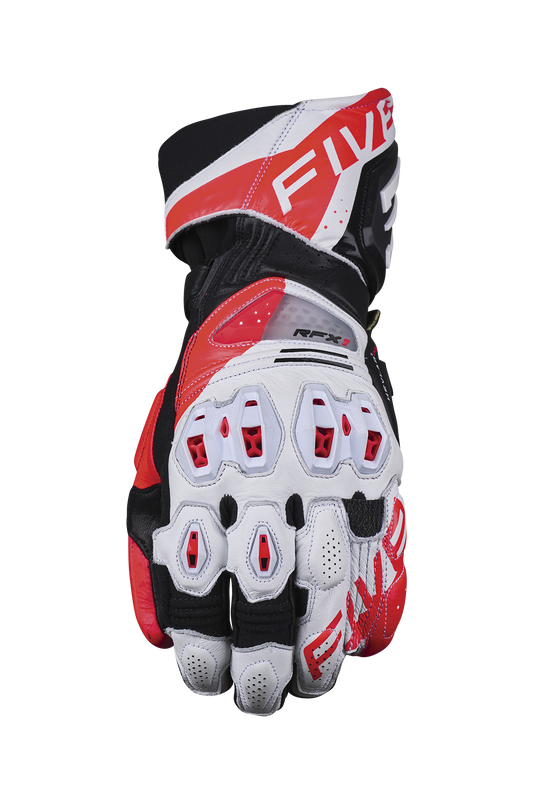 FIVE GLOVES - RFX1 EVO - WHITE/FLUO RED