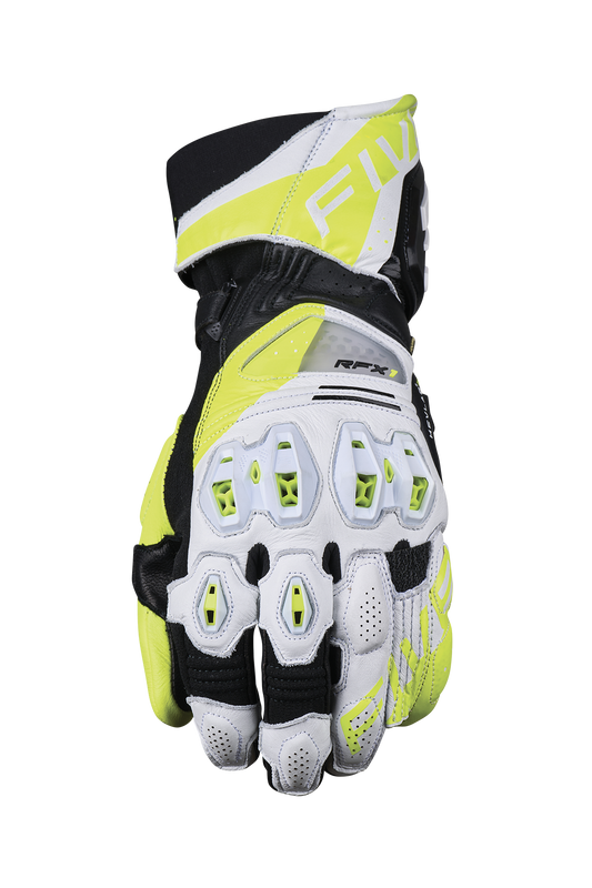 FIVE GLOVES - RFX1 EVO - WHITE/FLUO YELLOW