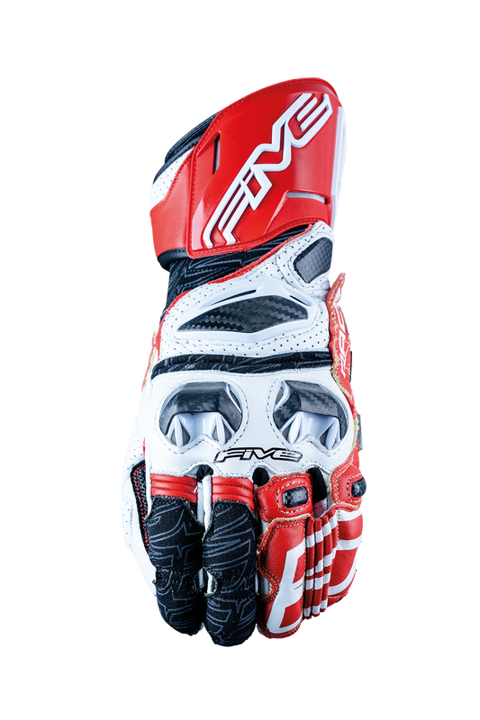 FIVE GLOVES - RFX RACE - WHITE/RED