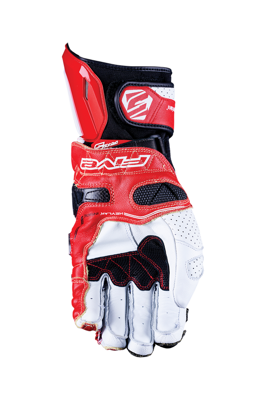 FIVE GLOVES - RFX RACE - WHITE/RED