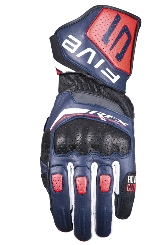 FIVE GLOVES - RFX SPORT EVO - STORM BLUE/FLUO RED/WHITE