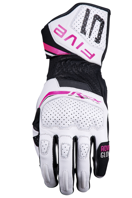 FIVE GLOVES - RFX SPORT WOMAN - WHITE/FLUO PINK