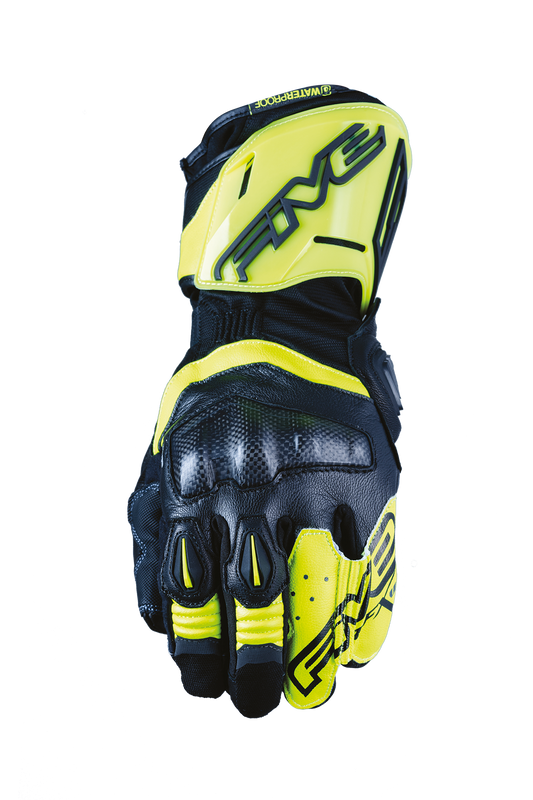 FIVE GLOVES - RFX WP - BLACK/FLUO YELLOW