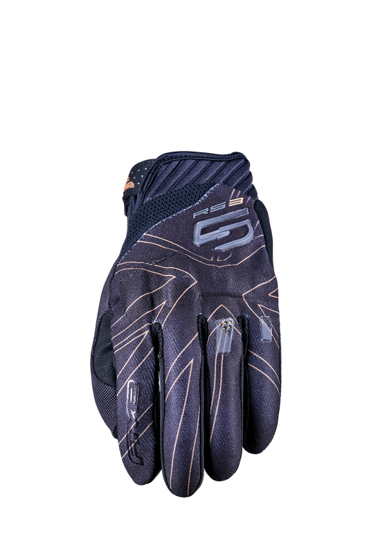 FIVE GLOVES - RS3 EVO GRAPHICS - UNION JACK BLACK/GOLD