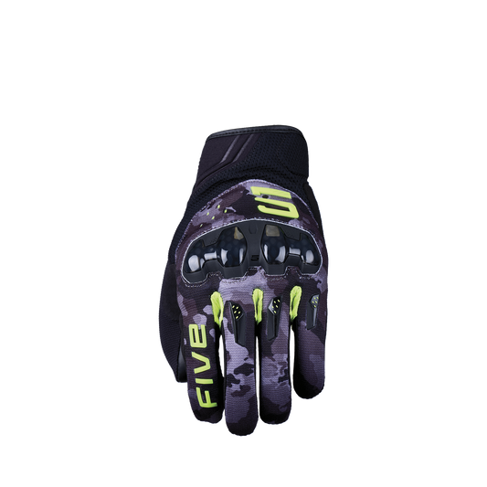 FIVE GLOVES - RSX - CAMO BLACK/FLUO YELLOW