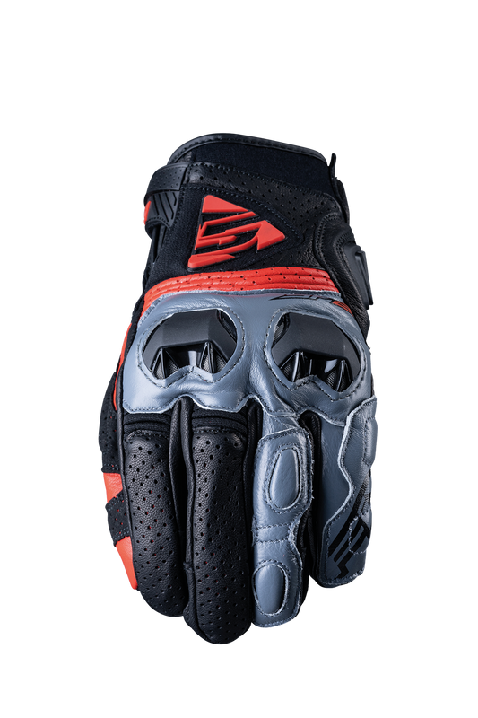 FIVE GLOVES - SF2 - GREY/RED