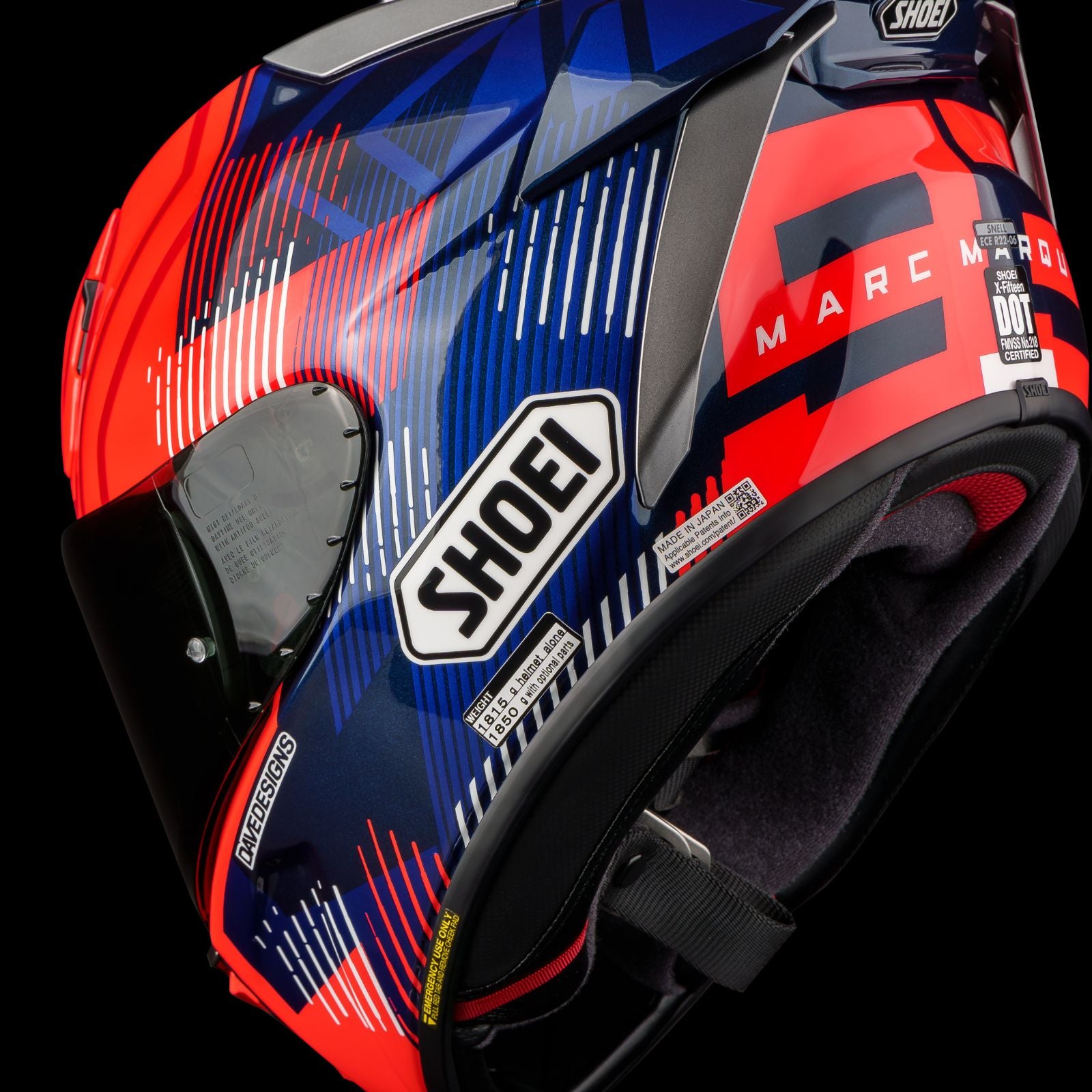 Shoei X-Fifteen Marquez 8 Helmet 2XL Shoei X-Fifteen Marquez 8 Helmet 2XL