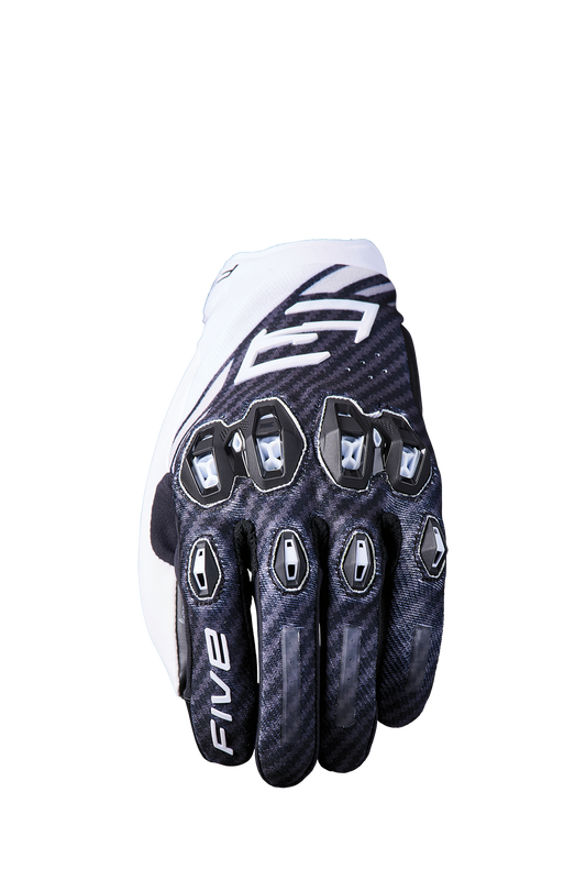 FIVE GLOVES - STUNT EVO2 - FIBER BLACK/WHITE