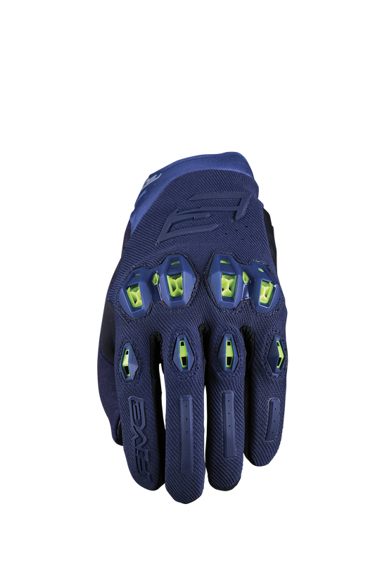 FIVE GLOVES - STUNT EVO2 - NIGHT BLUE/FLUO YELLOW