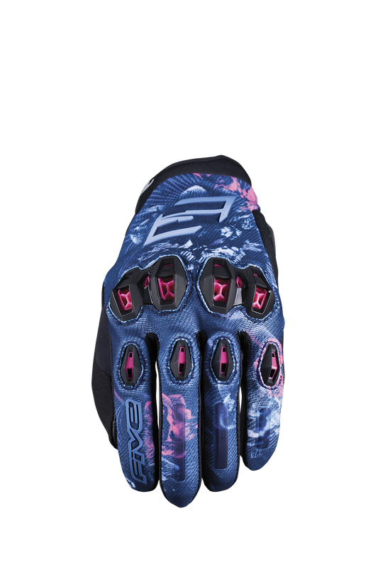 FIVE GLOVES - STUNT EVO2 WOMAN - FLOWERS PINK