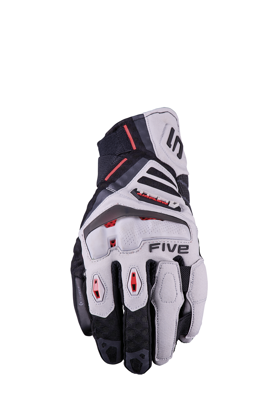 FIVE GLOVES - TFX1 AIRFLOW SHORT - Grey/Fluo Red