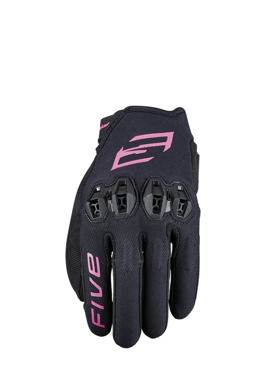 FIVE GLOVES - TRICKS WOMAN - BLACK/FLUO PINK